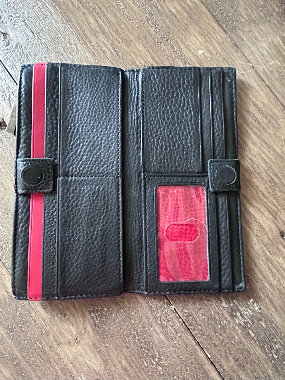 Hammitt Black Pebbled Leather Zip Wallet - Picture 4 of 6